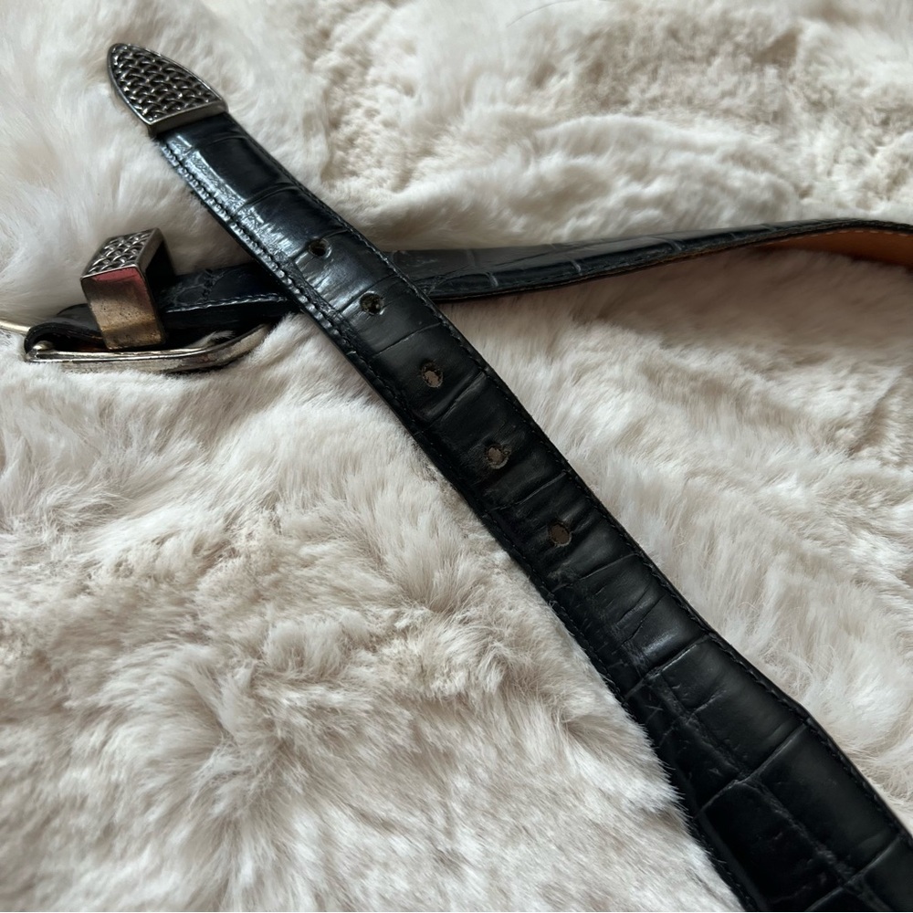 Onyx Leather Belt - Picture 6 of 7